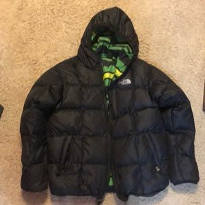 north face reversible puff jacket
